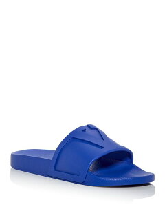 yz @eBm Y T_ V[Y Men's Coolside VLogo Slide Sandals Blue
