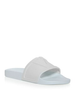 yz @eBm Y T_ V[Y Men's Coolside VLogo Slide Sandals Optical White