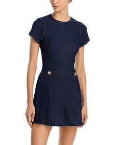 �T���N �A �Z�v�g ���f�B�[�X �g�b�v�X �����s�[�X �f�j�� Cinq a Sept Indigo Denim Nova Dress Indigo �C���f�B�S