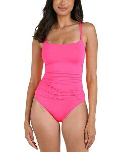 yz uJ fB[X ㉺Zbg  Island Goddess One Piece Swimsuit Bright Pink