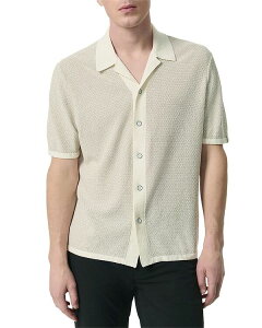 OAh{[ Y gbvX Vc rag & bone Avery Zuma Toweling Camp Shirt Ivory AC{[