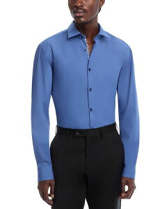�t���[�S �����Y �g�b�v�X �V���c �X�����t�B�b�g HUGO Koey Slim Fit Dress Shirt Open Blue �u���[