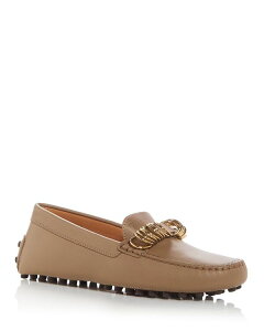 yz gbY fB[X Xb|E[t@[ V[Y Women's Gommino Ring Loafers Light Beige