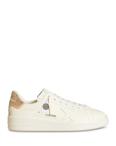 �S�[���f���O�[�X ���f�B�[�X �V���[�Y �X�j�[�J�[ ���[�X Golden Goose Unisex Pure Star Lace Up Sneakers Optic White/Moonlight �z���C�g