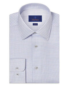 �f�C�r�b�h�h�i�q���[ �����Y �g�b�v�X �V���c David Donahue Trim Fit Box Dobby Dress Shirt White/Blue �z���C�g