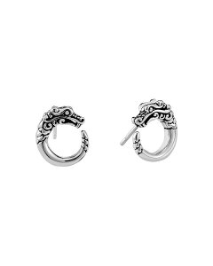 WEn[fB[ fB[X ANZT[ sAXECO JOHN HARDY Sterling Silver Legends Naga Stud Earrings Silver Vo[