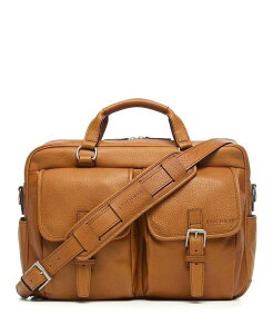 【送料無料】 コーシュマール メンズ ビジネス系 バッグ Barton Laptop Briefcase Pebbled Tan