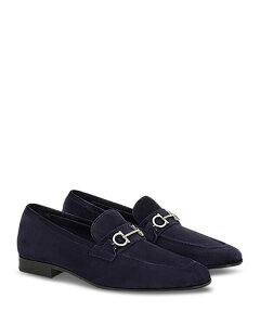 tFK Y V[Y Xb|E[t@[ [t@[ FERRAGAMO Men's Balty 2Vit Gancini Buckle Loafers - Regular Navy lCr[