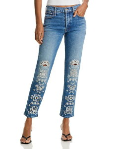 �}�U�[ ���f�B�[�X �{�g���X �f�j���p���c �W�[���Y MOTHER The Mid Rise Hiker Hover Jeans in Tequila Sunrise Tequila Sunrise