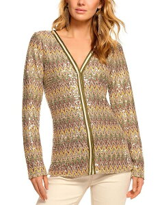 ���C�~�[ �u���b�N ���f�B�[�X �A�E�^�[ �J�[�f�B�K�� �X�p���R�[�� Ramy Brook Kiki Sequin Cardigan Boca Sequin