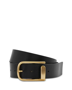 CX fB[X ANZT[ xg U[ REISS Women's Iyla Half Keeper Buckle Leather Belt Black ubN