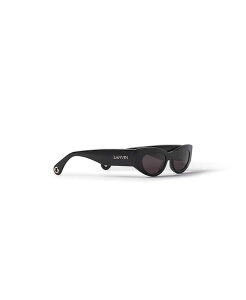 【送料無料】 ランバン レディース サングラス・アイウェア アクセサリー Logo Sunglasses Black/Gray Solid
