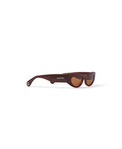 o fB[X ANZT[ TOXEACEFA S Lanvin Logo Sunglasses Brown/Orange Solid IW