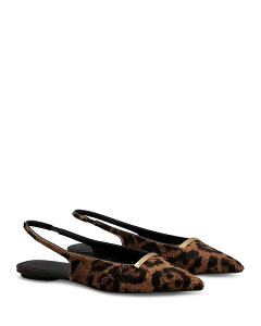 �g�b�Y ���f�B�[�X �V���[�Y �p���v�X Tod's Women's Pony Effect Slingback Ballerina Flats Light Beige �x�[�W��
