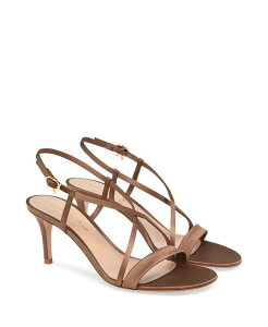 �W�������B�g ���b�V ���f�B�[�X �V���[�Y �T���_�� Gianvito Rossi Women's Larisse 70 Sandals Brown Fabric �u���E��