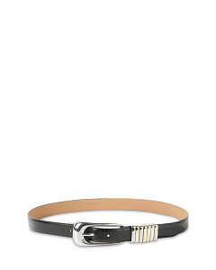 GeBJ fB[X ANZT[ xg U[ Ettika Women's Metal Core Black Leather Belt Black ubN
