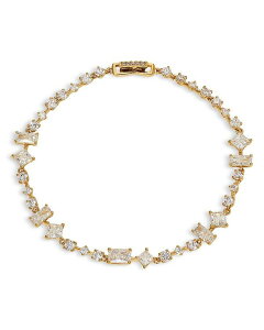 yz ifB[ fB[X uXbgEoOEANbg ANZT[ Rare Jewels Cubic Zirconia Flex Bracelet in 18K Gold Plated Gold