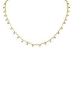 PlXWFC[ fB[X ANZT[ lbNXE`[J[Ey_ggbv [X Kenneth Jay Lane Cubic Zirconia Charm Collar Necklace in 14K Gold Plated 16" Gold S[h