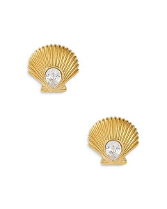 ANA fB[X ANZT[ sAXECO AQUA 8 Other Reasons Wave Shell Earrings - Exclusive Gold S[h