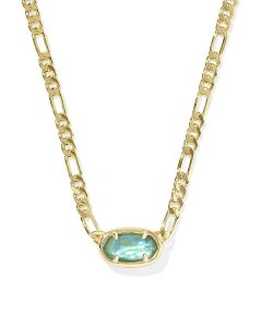 PhXRbg fB[X ANZT[ lbNXE`[J[Ey_ggbv [X Kendra Scott Elisa Figaro Chain Short Pendant Necklace 16"-19" Green/Gold O[