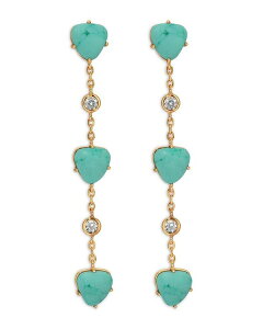 GeBJ fB[X ANZT[ sAXECO Ettika Turquoise Solstice Turquoise & Cubic Zirconia Linear Drop Earrings Turquoise ^[RCY