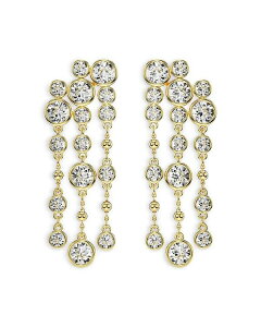 XtXL[ fB[X ANZT[ sAXECO Swarovski Imber Round Cut Drop Earrings Gold S[h