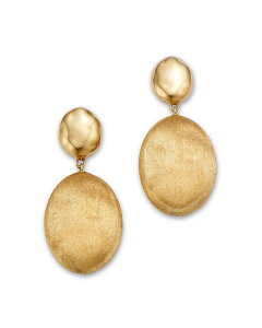 }R r`FS fB[X ANZT[ sAXECO Marco Bicego 18K Yellow Gold Siviglia Polished & Textured Drop Earrings - Exclusive Gold S[h