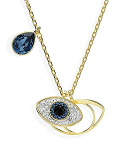 XtXL[ fB[X ANZT[ lbNXE`[J[Ey_ggbv [X Swarovski Symbolica Crystal Evil Eye Pendant Necklace Tone 14.87"-16.87" Blue/Gold u[