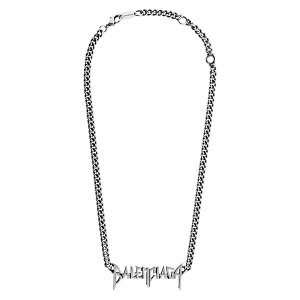 oVAK fB[X ANZT[ lbNXE`[J[Ey_ggbv [X Balenciaga Typo Metal Necklace Silver Vo[