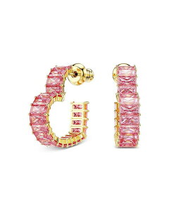 XtXL[ fB[X ANZT[ sAXECO Swarovski Matrix Pink Crystal Heart Hoop Earrings Pink sN