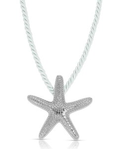 yz GeBJ fB[X lbNXE`[J[Ey_ggbv ANZT[ Starfish Statement Pendant Necklace 16"-19" Silver