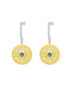���C���e�B ���f�B�[�X �A�N�Z�T���[ �s�A�X�E�C�������O Meira T 14K Yellow Gold Diamond & Blue Topaz Disc Drop Earrings Blue/Gold �u���[