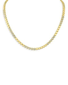 ケネスジェイレーン レディース アクセサリー ネックレス・チョーカー・ペンダントトップ レース Kenneth Jay Lane Cubic Zirconia Station Collar Necklace 14K Gold Plated 17" Gold ゴールド