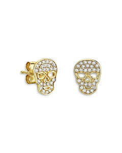 �V�h�j�[�G���@�� ���f�B�[�X �A�N�Z�T���[ �s�A�X�E�C�������O Sydney Evan 14k Yellow Gold Diamond Skull Stud Earrings Gold �S�[���h