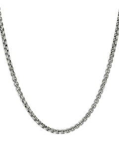WEn[fB[ fB[X ANZT[ lbNXE`[J[Ey_ggbv [X JOHN HARDY Sterling Silver Chain Box Link Necklace 22" Silver Vo[