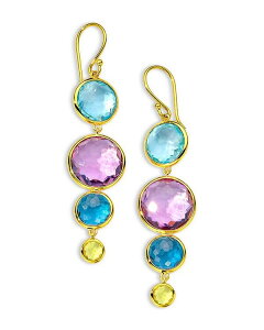 Cb|X^ fB[X ANZT[ sAXECO IPPOLITA 18K Yellow Gold Lollipop Multi Gemstone Drop Earrings Gold S[h