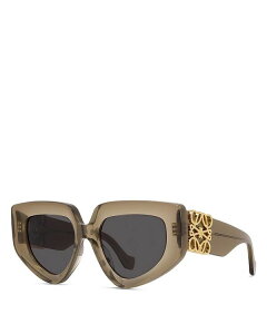 yz Gx fB[X TOXEACEFA ANZT[ Anagram Geometric Sunglasses 51mm Green/Smoke
