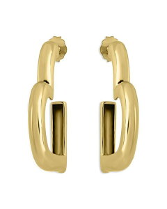 ANA fB[X ANZT[ sAXECO AQUA Gold Plate Open Heart Half Hoop Earrings - Exclusive Gold S[h