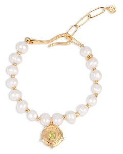 �G�e�B�J ���f�B�[�X �A�N�Z�T���[ �u���X���b�g�E�o���O���E�A���N���b�g Ettika Eternal Gleam Pearl Bracelet Gold/Pearl �p�[��
