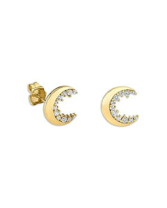 �V�h�j�[�G���@�� ���f�B�[�X �A�N�Z�T���[ �s�A�X�E�C�������O Sydney Evan 14K Yellow Gold Diamond Crescent Moon Stud Earrings Gold �S�[���h