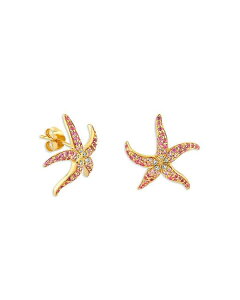 �V�h�j�[�G���@�� ���f�B�[�X �A�N�Z�T���[ �s�A�X�E�C�������O Sydney Evan 14K Yellow Gold Pink Sapphire & Diamond Starfish Stud Earrings Gold �S�[���h