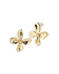 ANA fB[X ANZT[ sAXECO AQUA Imitation Pearl Flower Statement Stud Earrings - Exclusive Gold S[h