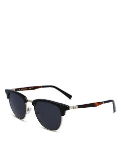yz tFK fB[X TOXEACEFA ANZT[ Brow Line Square Sunglasses 53mm Black/gold