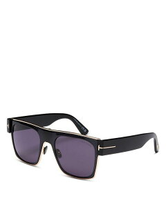 yz gEtH[h fB[X TOXEACEFA ANZT[ Metal Accent Square Sunglasses 54mm Black/Purple Solid