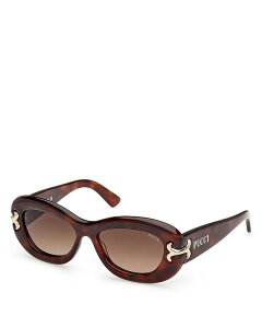 vb` fB[X ANZT[ TOXEACEFA Pucci Geometric Sunglasses 52mm Havana/Brown uE