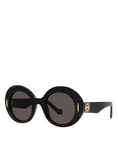yz Gx fB[X TOXEACEFA ANZT[ Anagram Oval Sunglasses 50mm Black/Gray Solid