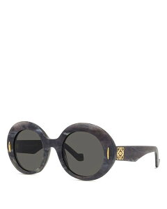 yz Gx fB[X TOXEACEFA ANZT[ Anagram Oval Sunglasses 50mm Gray/Gray Solid