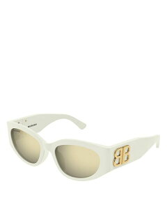 yz oVAK fB[X TOXEACEFA ANZT[ Bossy Round Sunglasses 55mm Ivory