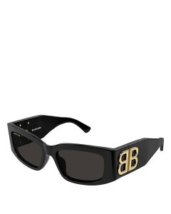 oVAK fB[X ANZT[ TOXEACEFA Balenciaga Bossy Rectangular Sunglasses, 56mm Black