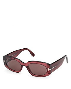 yz gEtH[h fB[X TOXEACEFA ANZT[ Oval Sunglasses 52mm Red/Brown